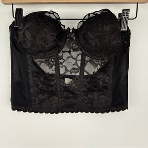 ValMont Black Lace Corset Bustier – 34B – Excellent Condition